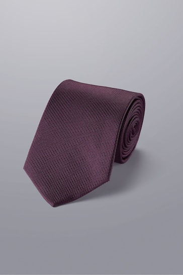 Charles Tyrwhitt Purple Silk Stain Resistant Tie