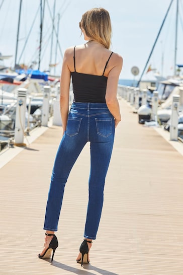 Sosandar Blue Superstretch Slim Leg Jeans