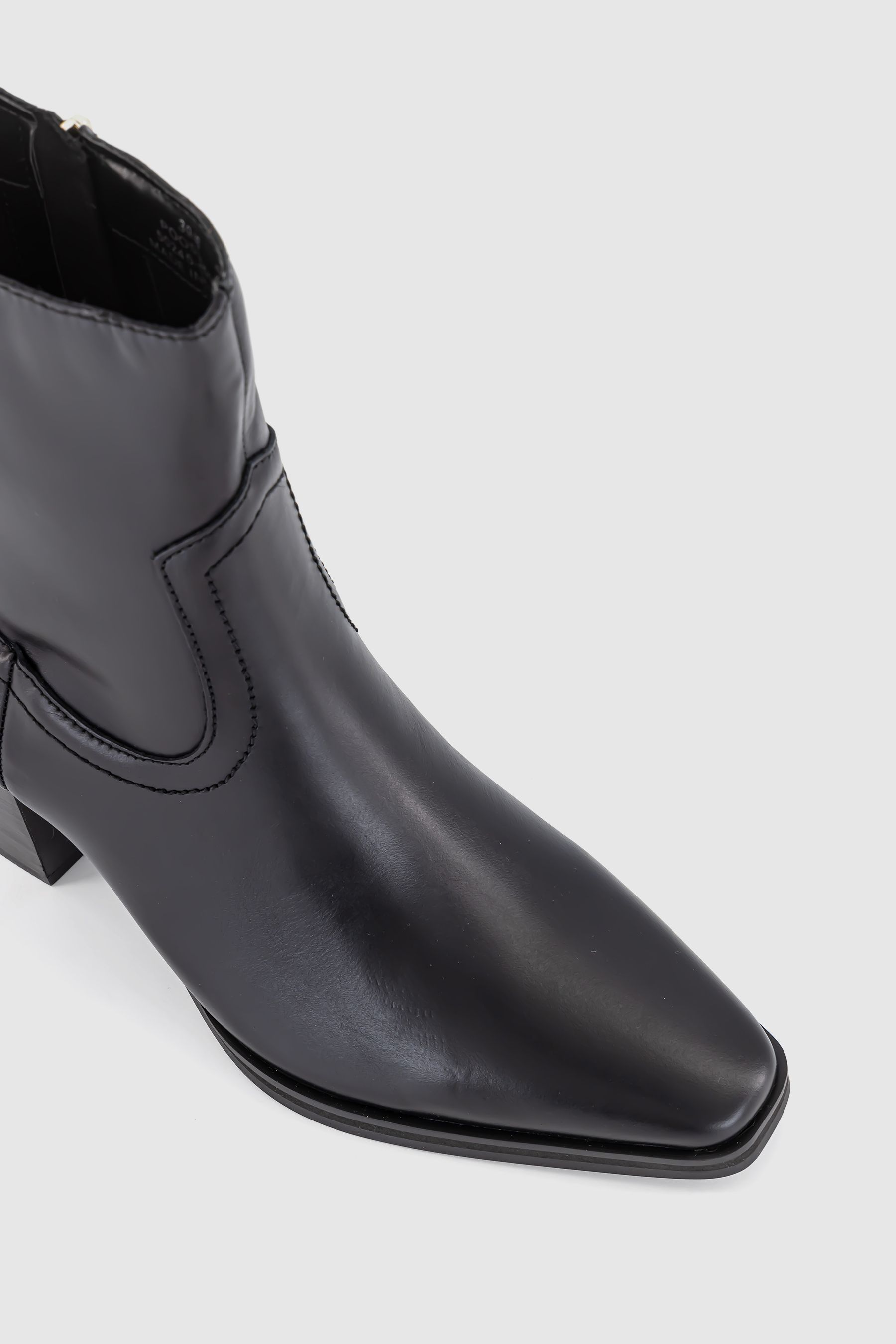 Buy Office Black Leather Western Ankle Boots from the Next UK