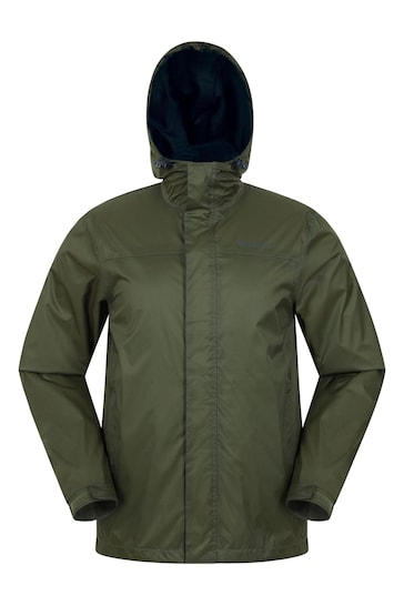 Mountain Warehouse Green Mens Torrent Waterproof Jacket