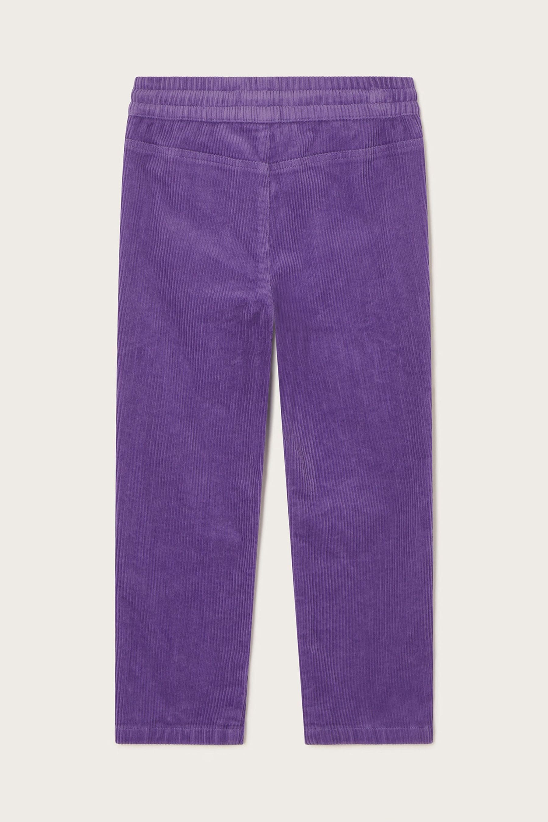 Purple cords trousers sales