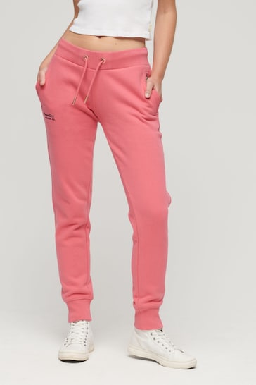Superdry off pink Essential Logo Joggers