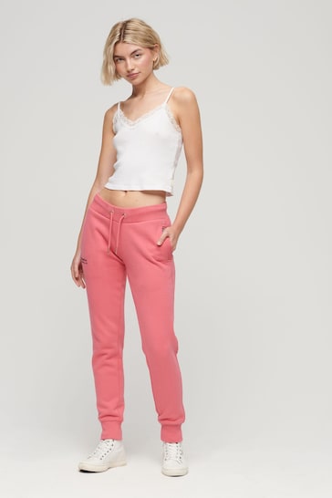 Superdry off pink Essential Logo Joggers