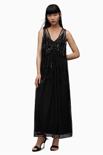 AllSaints Black Robyn Dress