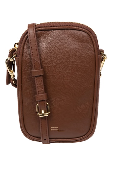 Pure Luxuries London Audrey Nappa Leather Cross-Body Phone Bag