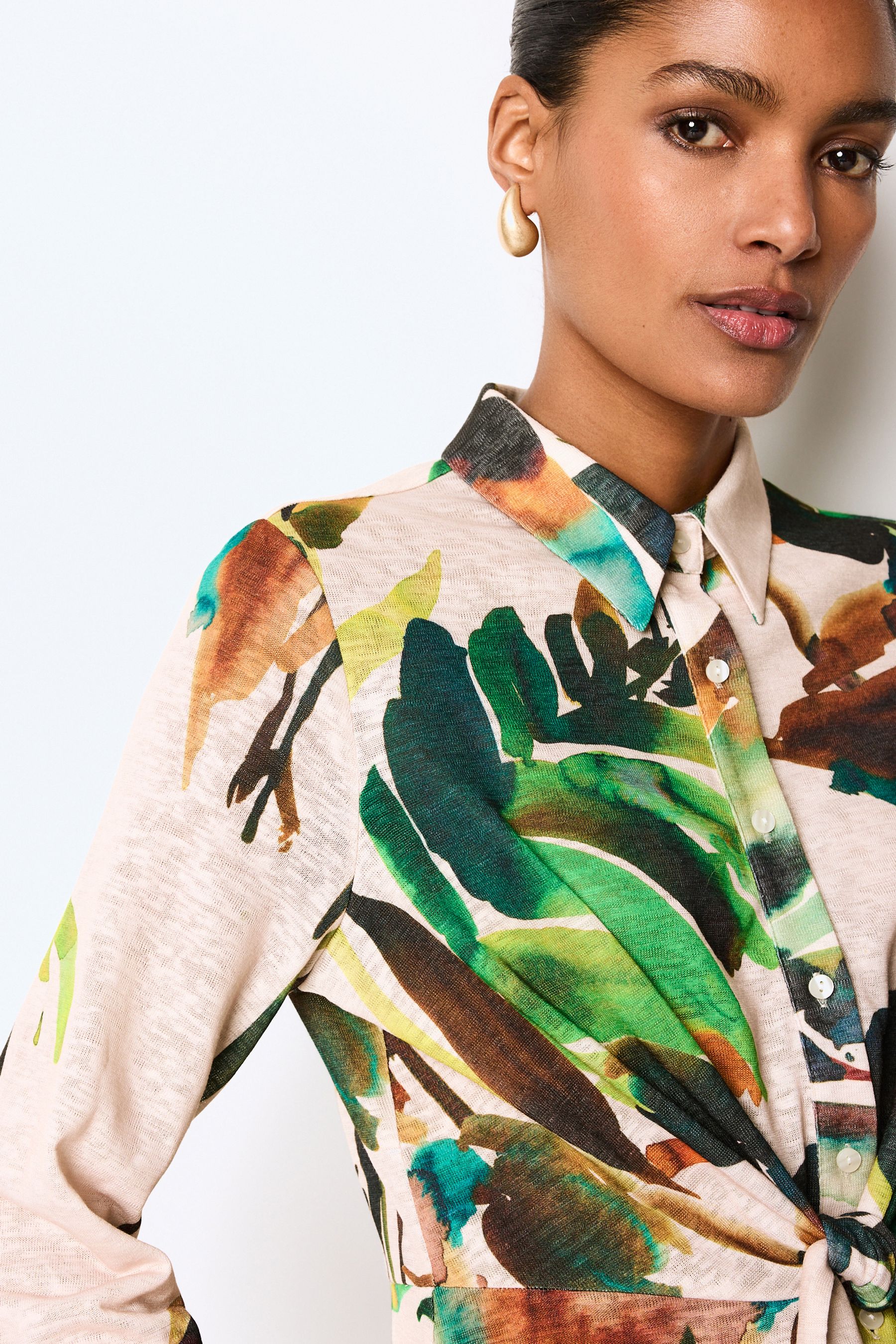 Next palm shop print dress