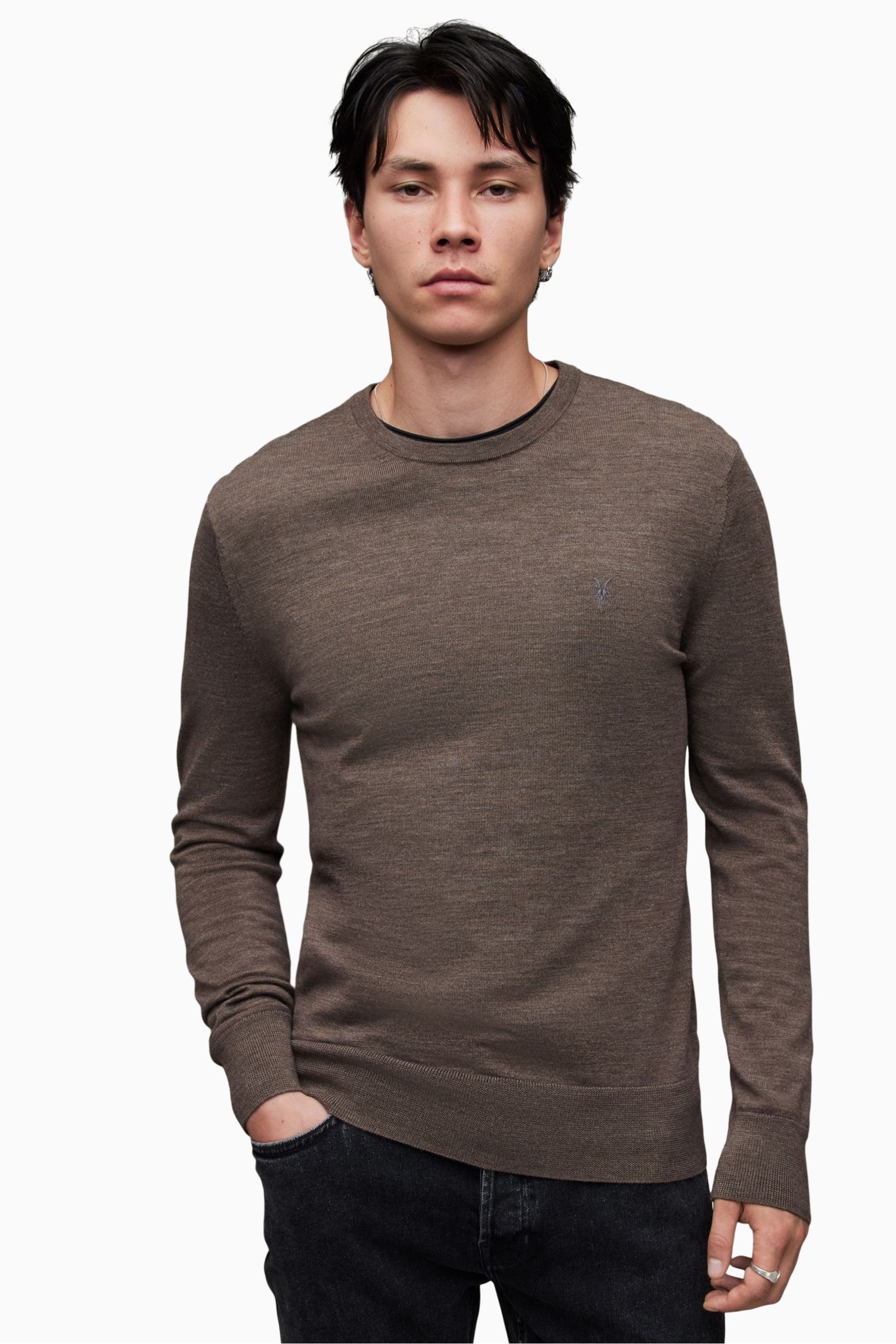 All saints mode discount merino v neck jumper
