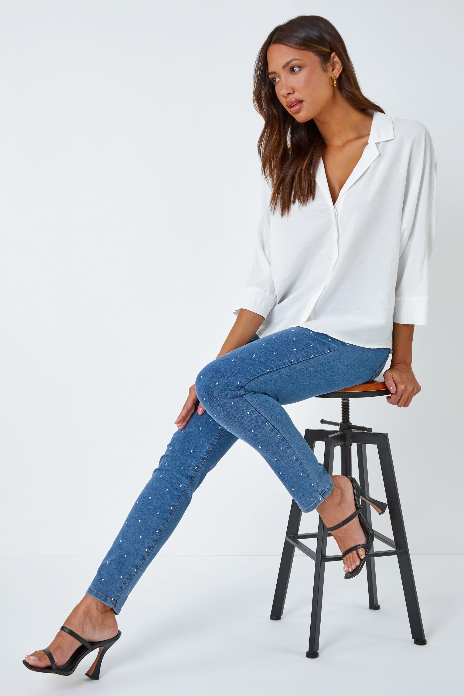 Diamante jeggings cheap