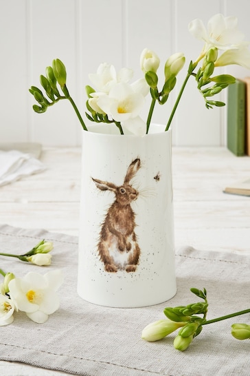 Royal Worcester White Wrendale Designs Medium Vase