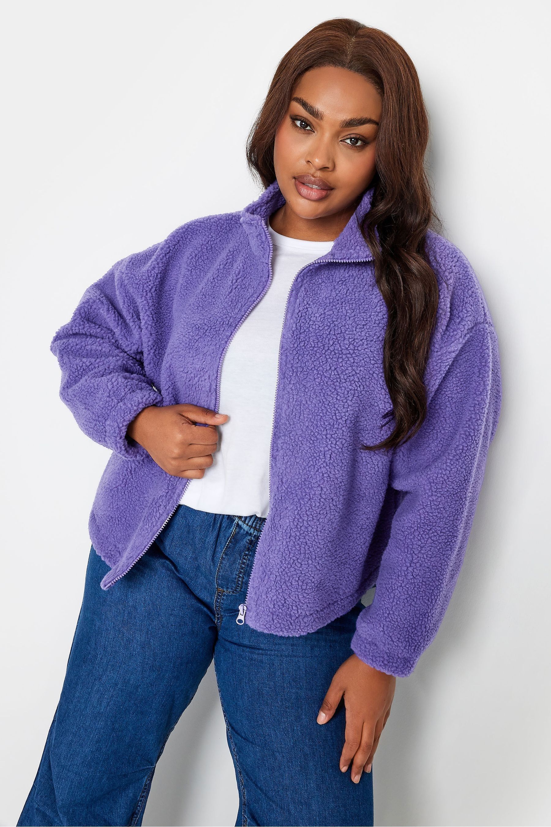 Borg store cropped jacket