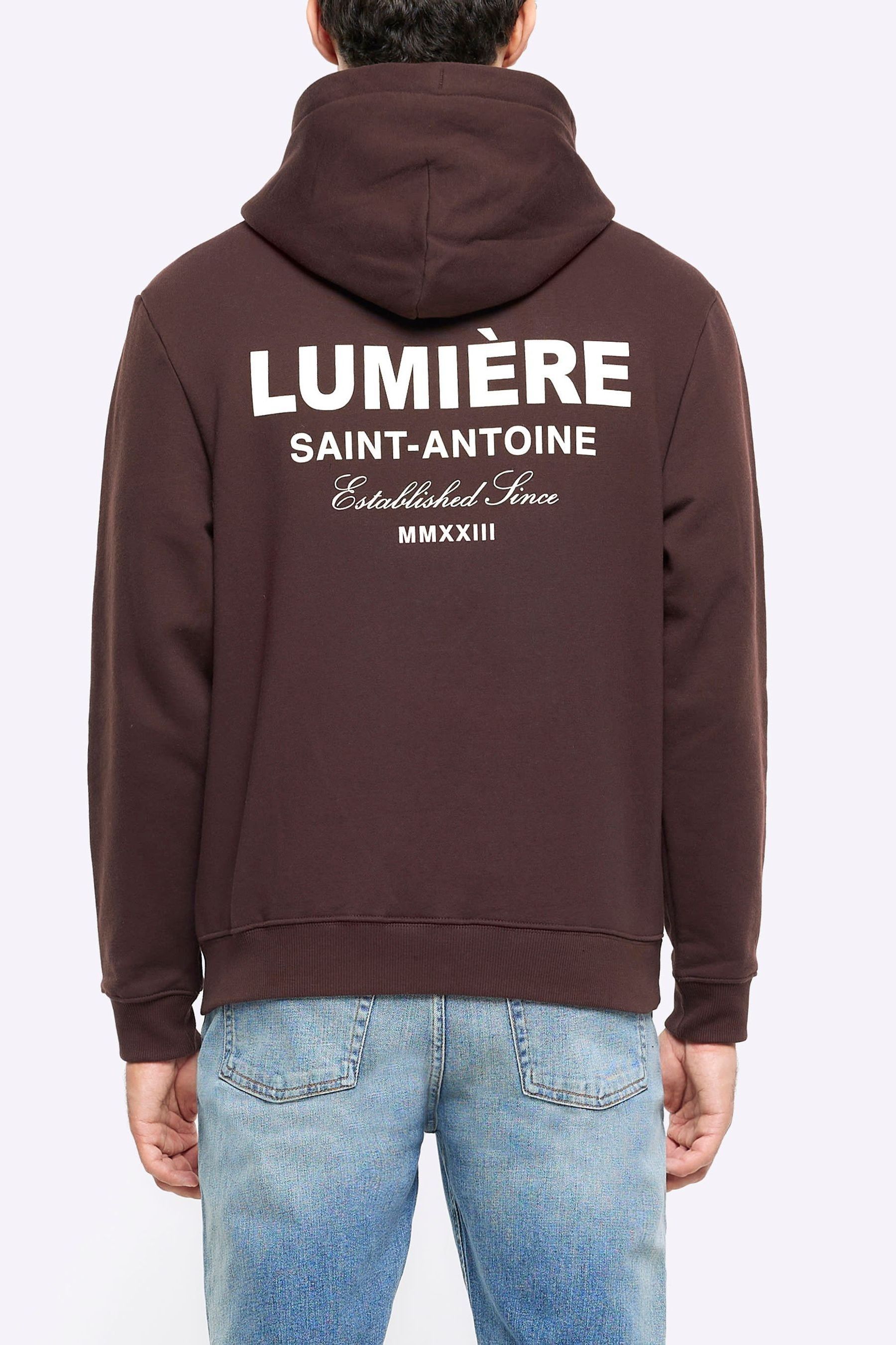 Buy River Island Brown 100 Cotton Lumiere Hoodie from the Next UK online shop