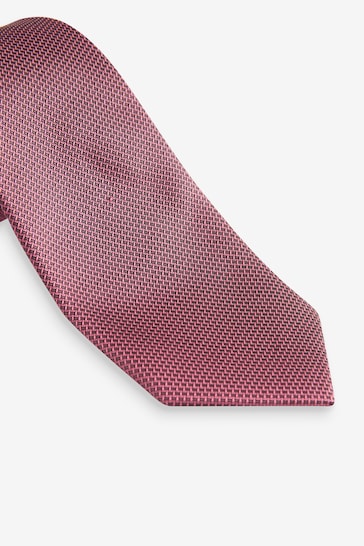 Damson Pink Textured Tie