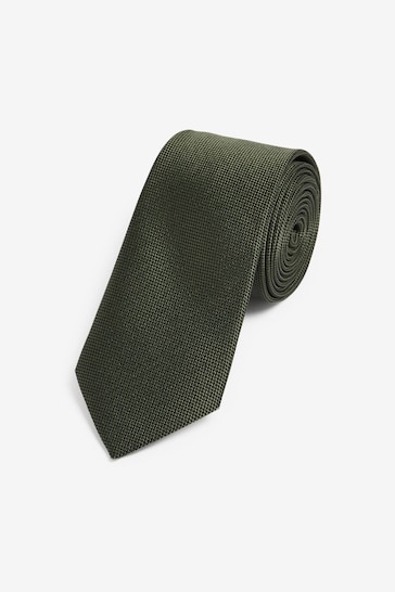 Forest Green Textured Tie