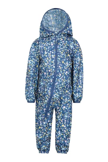 Mountain Warehouse Blue Sky Toddler Waterproof Printed Rainsuit