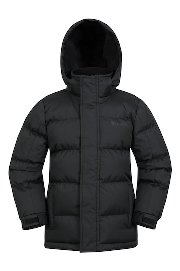 Mountain Warehouse Black Mens Henry II Extreme Water Resistant Down Padded Jacket