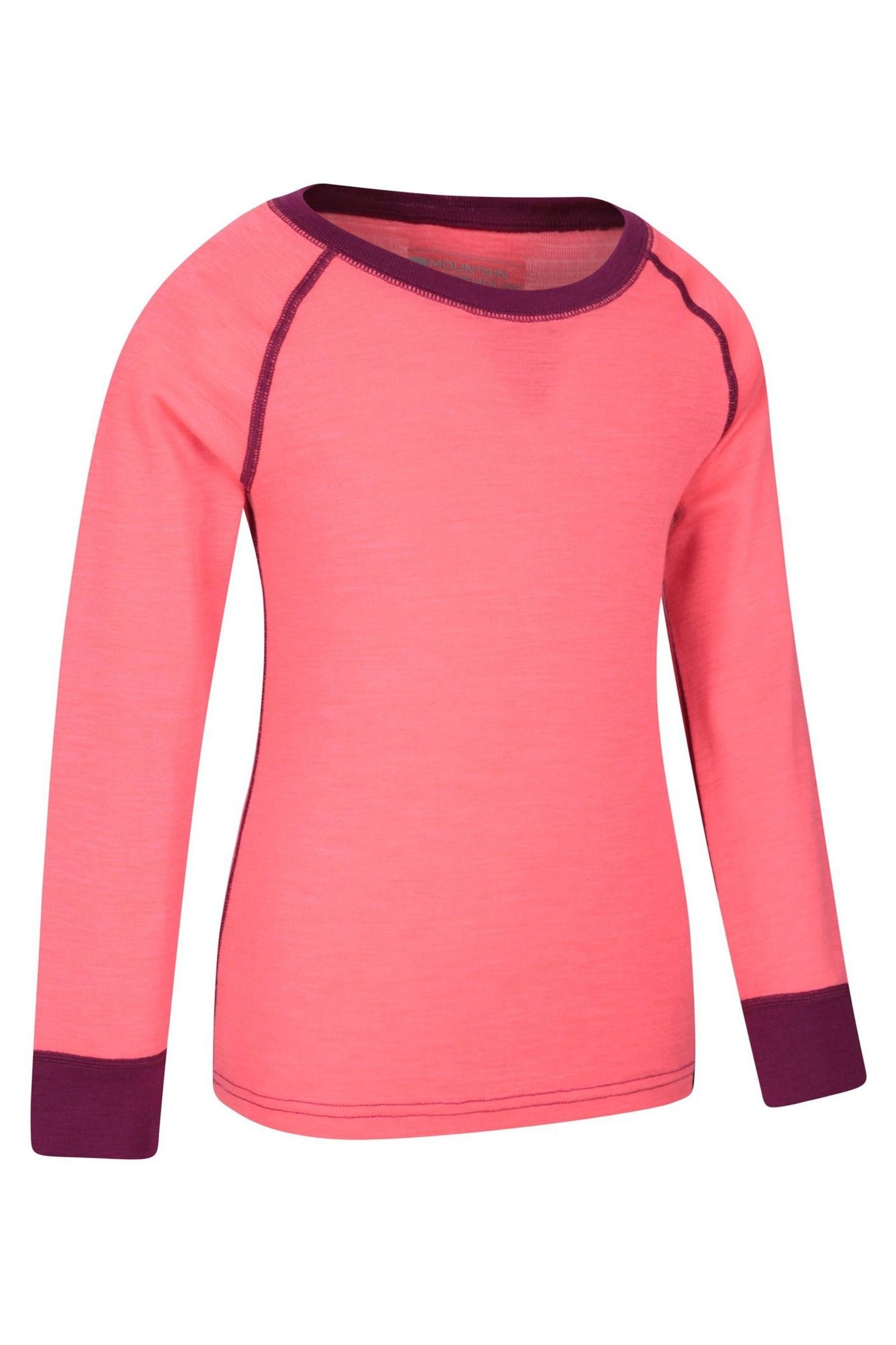 Buy Mountain Warehouse Pink Kids Merino II Round Neck Thermal Top from the Next UK online shop