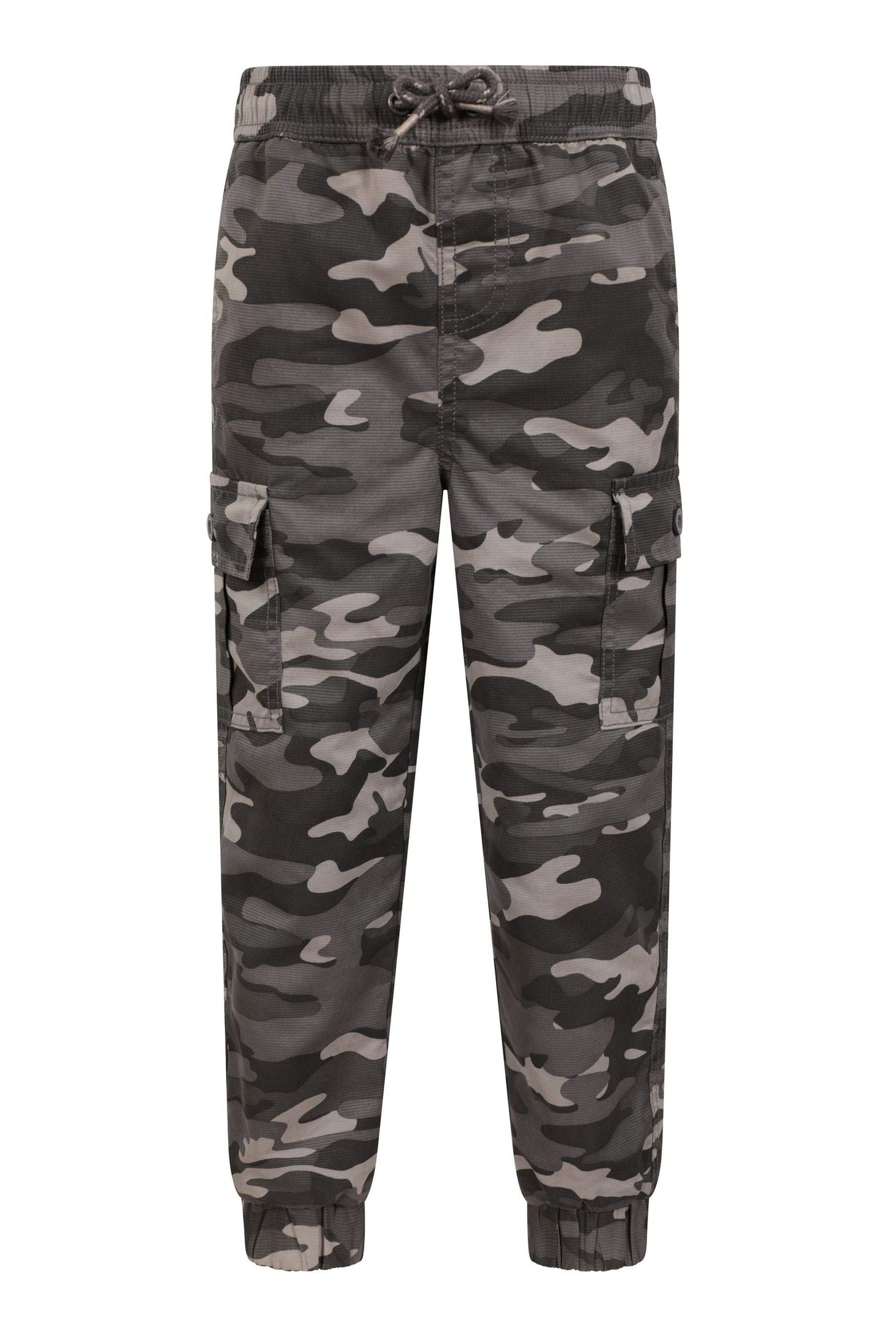 Black shop camo trousers