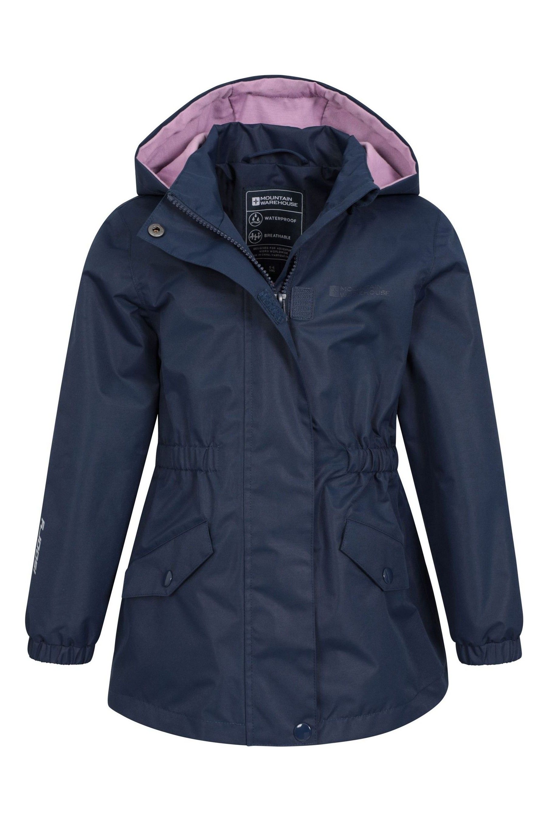 Mountain Warehouse Blue Kids Dale Waterproof Jacket