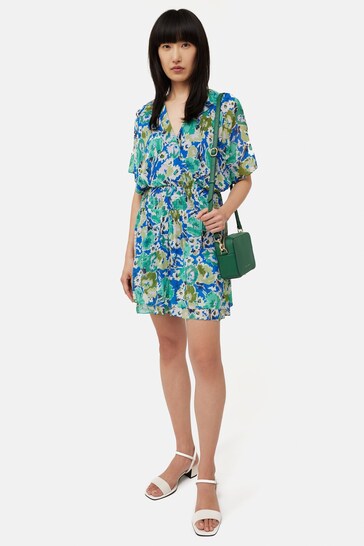 Jigsaw Abstract Meadow Green Playsuit