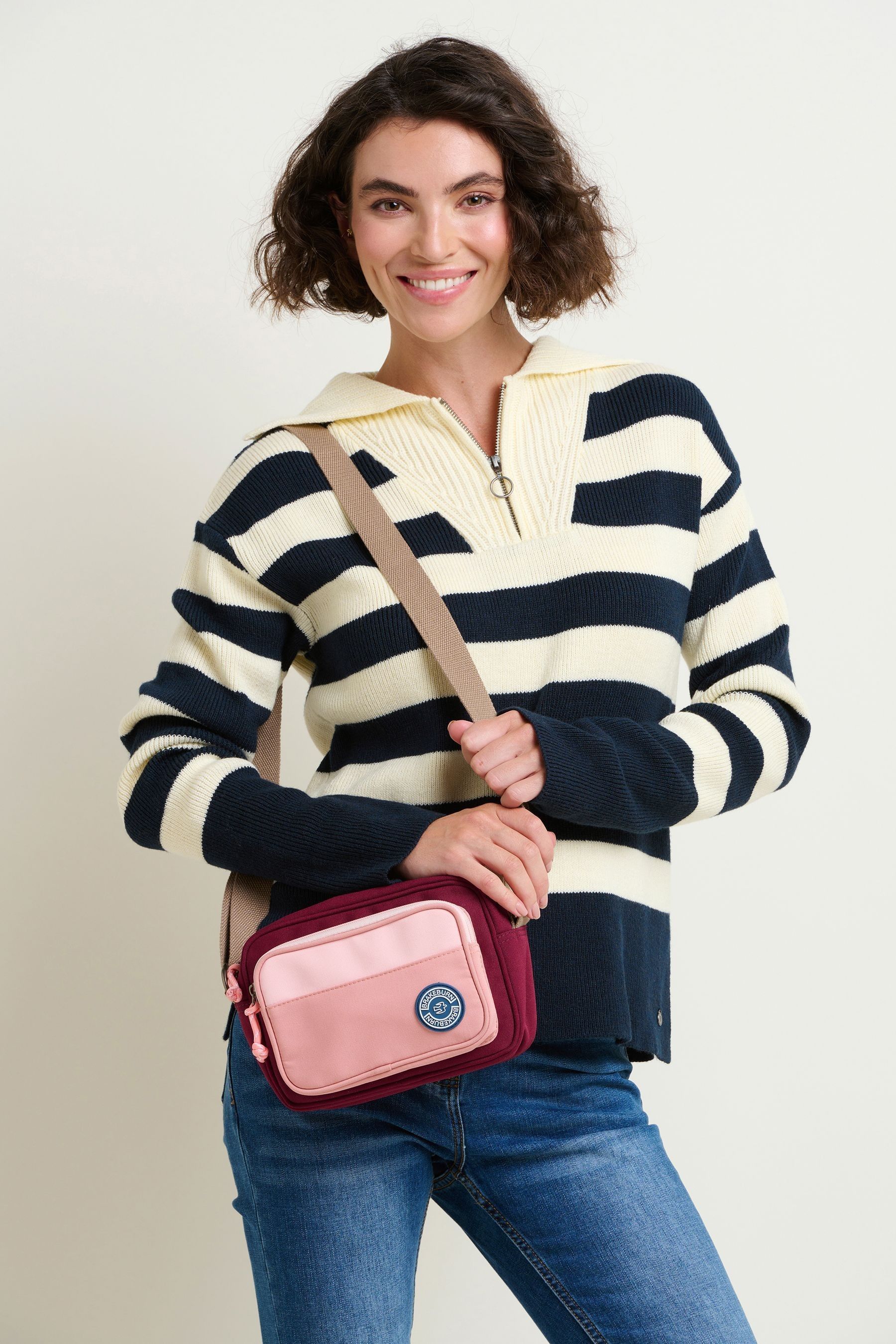 Buy Brakeburn Natural Medium Camera Crossbody Bag from the Next UK