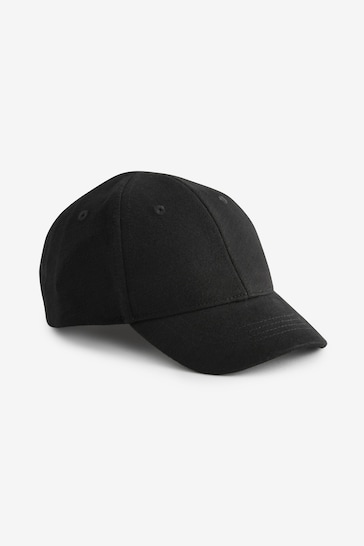 Black Jersey Baseball Cap (3mths-10yrs)