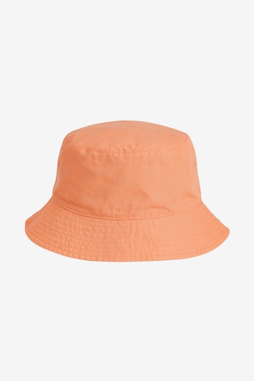 Orange Canvas Bucket Hat (3mths-16yrs)