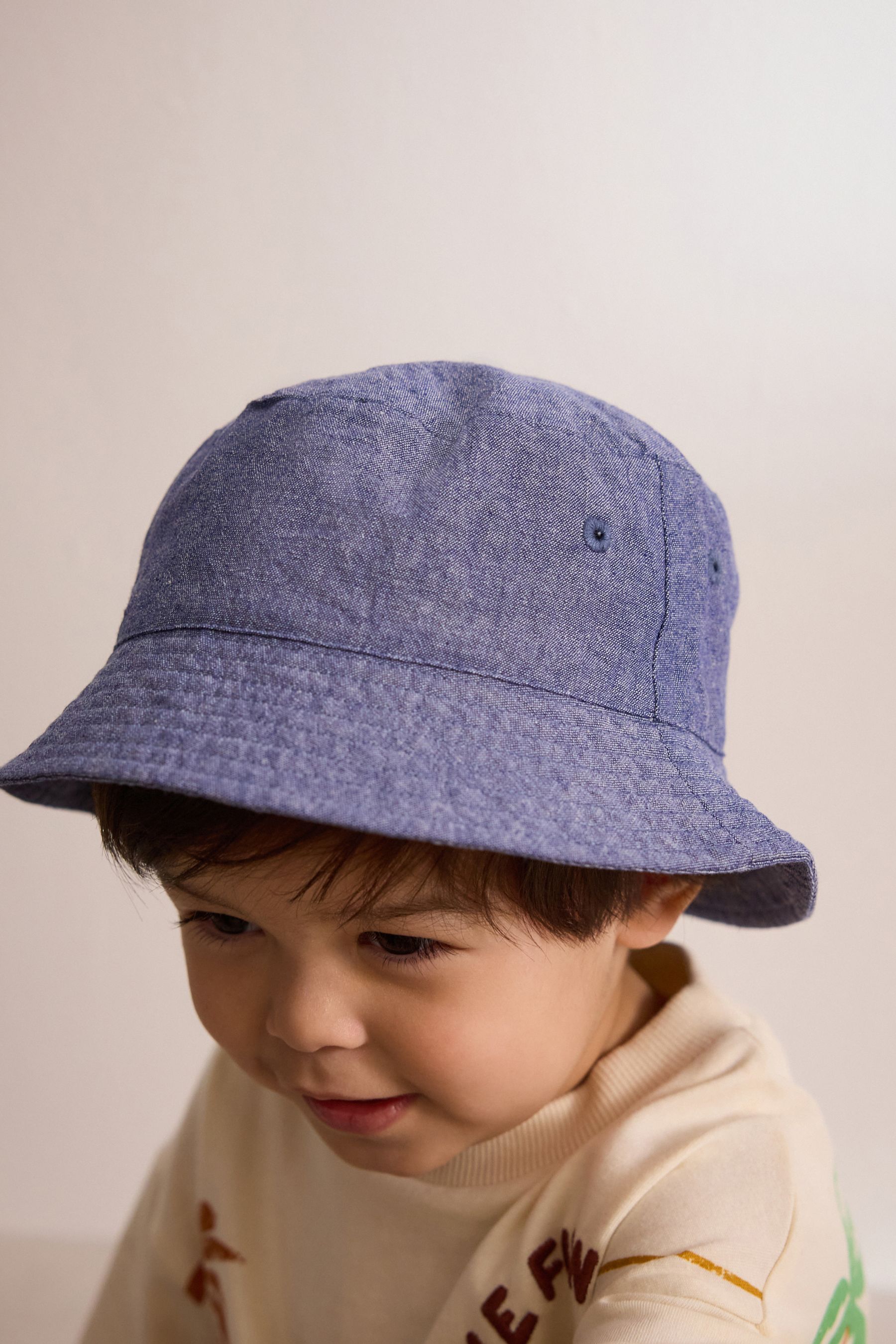 Blue Chambray Bucket Hat 3mths 16yrs