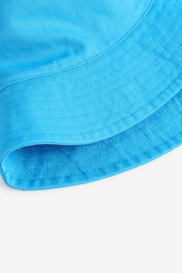 Turquoise Blue Canvas Bucket Hat (3mths-16yrs)