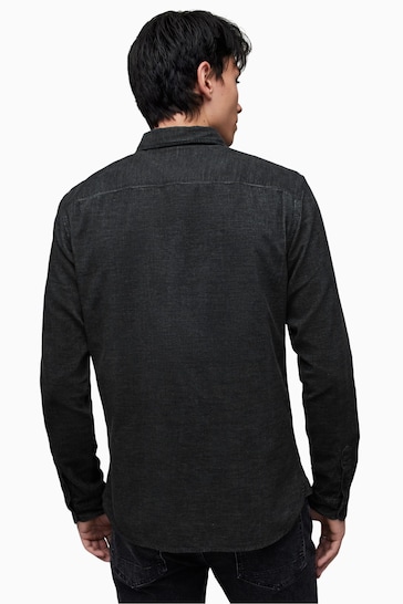 AllSaints Black Long Sleeve Lorella Shirt