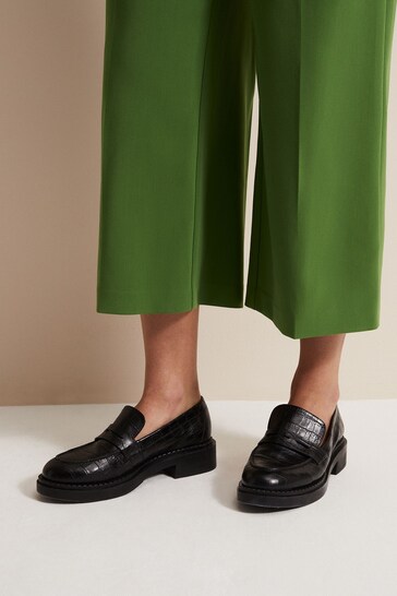 Phase Eight Chunky Black Loafers