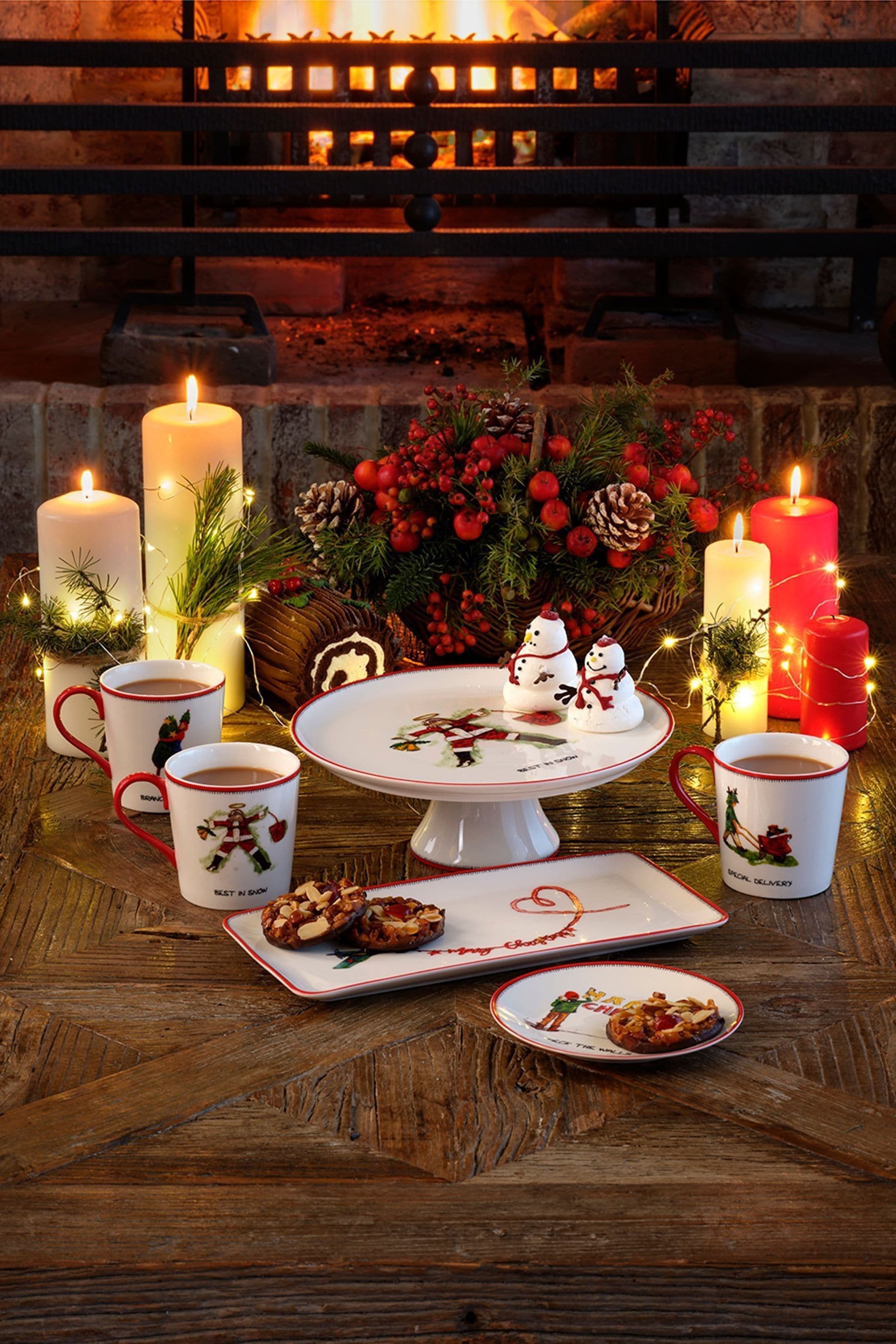 Buy Spode White Kit Kemp Doodles Christmas Cake Stand from the Next UK online shop