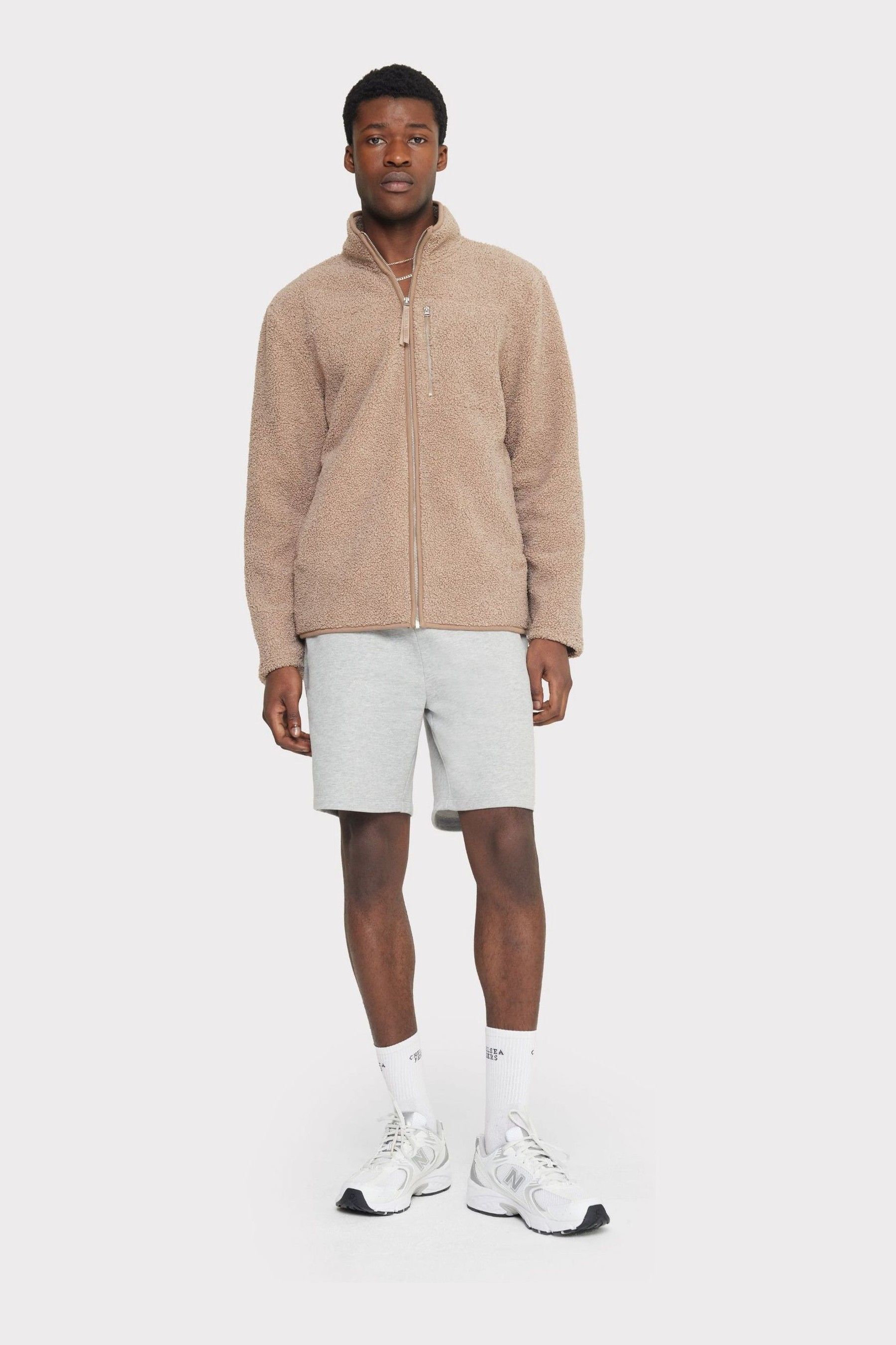 Borg zip up deals