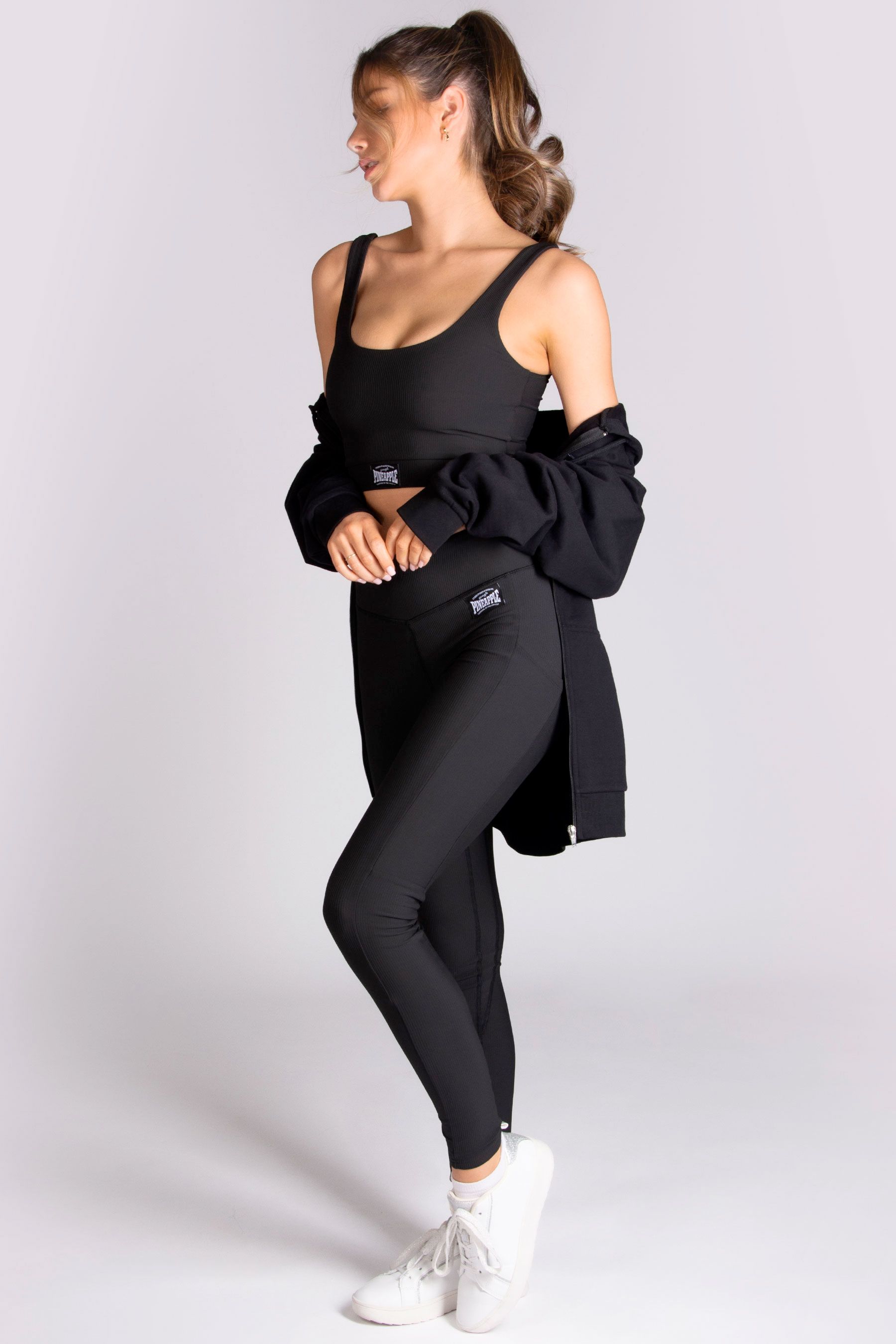 Buy Pineapple Black Womens Pocket Badge Leggings from the Next UK online shop