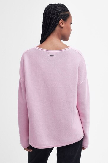 Barbour® Pink Marine Knitted Jumper