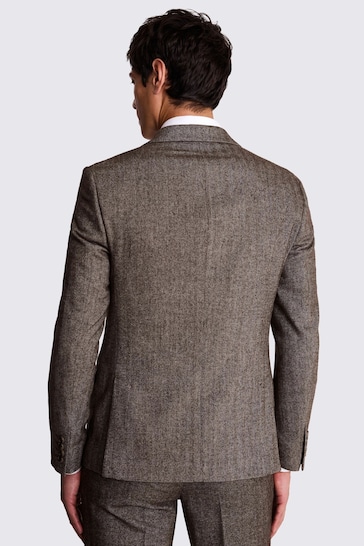 Buy MOSS Brown Slim Fit Tweed Jacket from the Next UK online shop