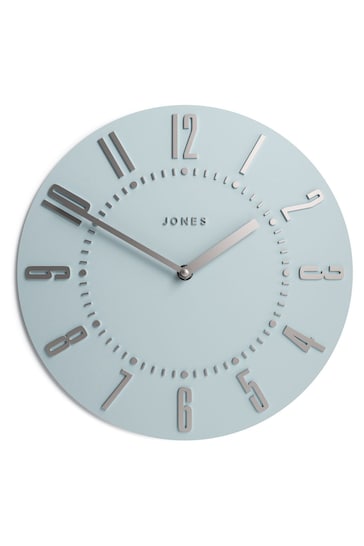 Jones Clocks Clear Blue Juke Wall Clock