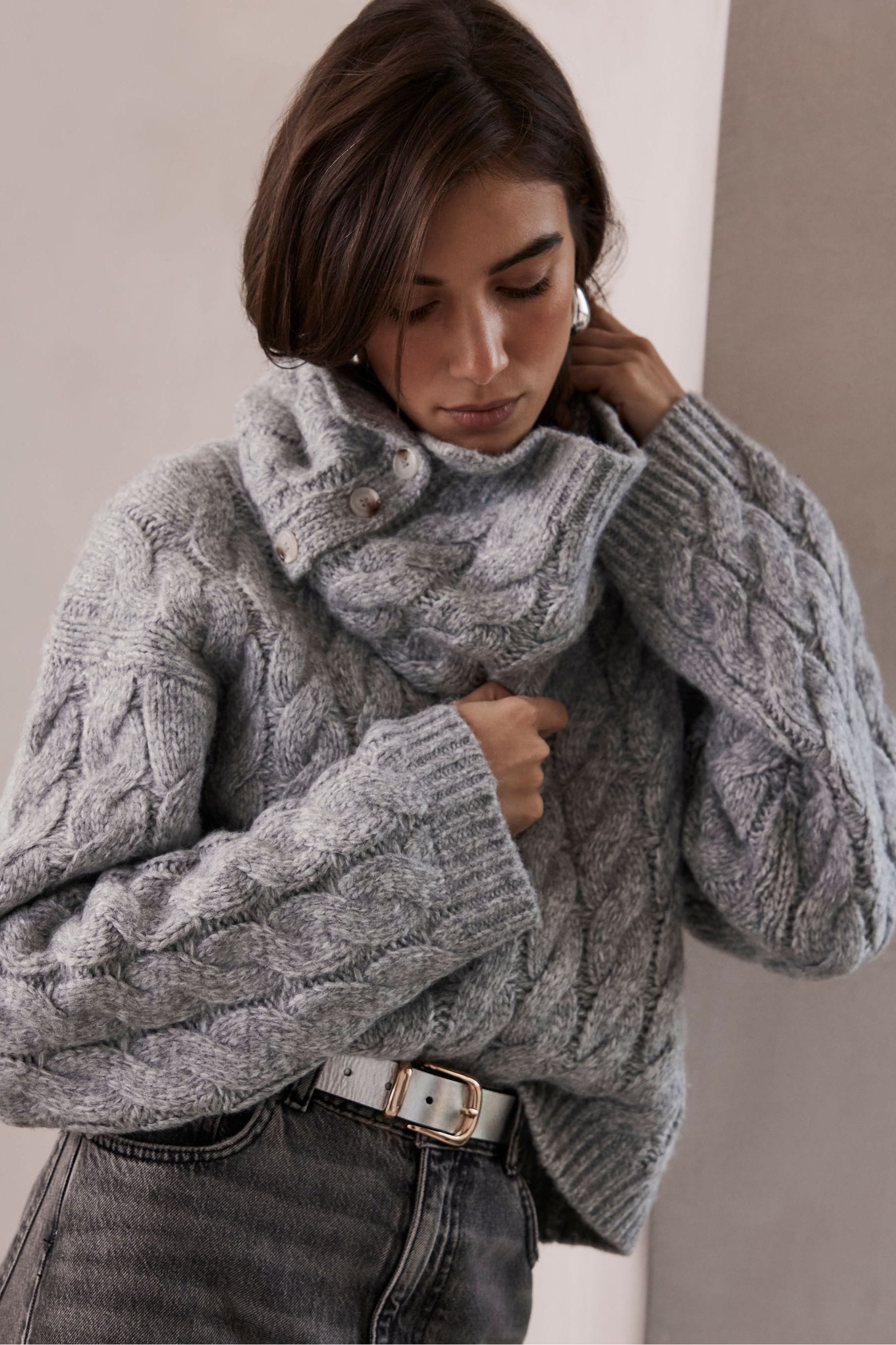 Mint velvet grey jumper clearance