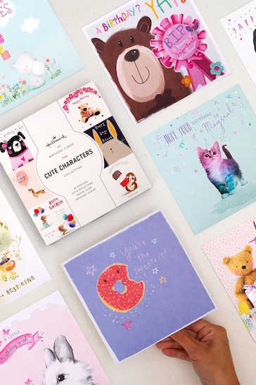 Hallmark White 20 Pack Birthday Cards In Cute Characters Designs