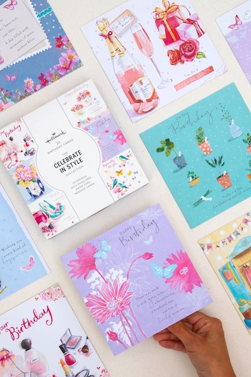 Hallmark Pink 20 Pack Birthday Cards In Floral Designs