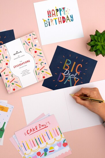 Hallmark White 20 Pack Birthday Cards In 4 Colourful Designs