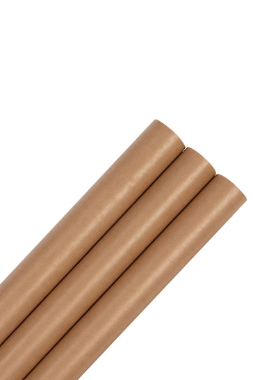 Hallmark Brown 9M Pack of 3 Kraft Wrapping Paper
