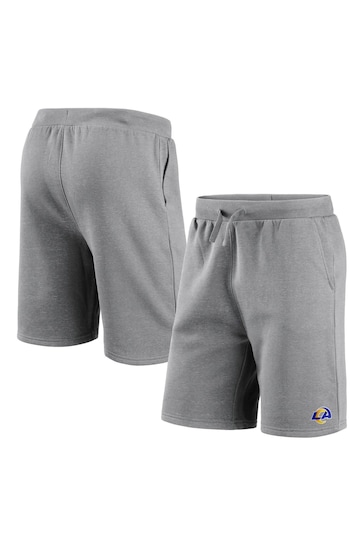 Fanatics Grey NFL Los Angeles Rams Primary Logo Graphic Fleece Shorts