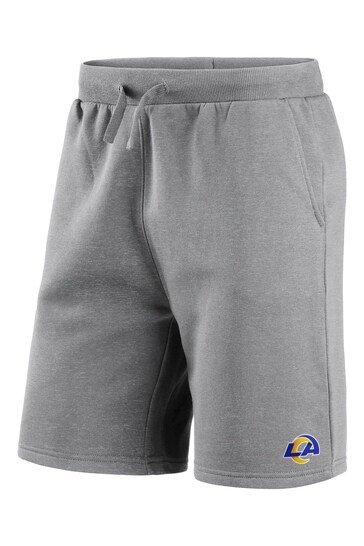 Fanatics Grey NFL Los Angeles Rams Primary Logo Graphic Fleece Shorts