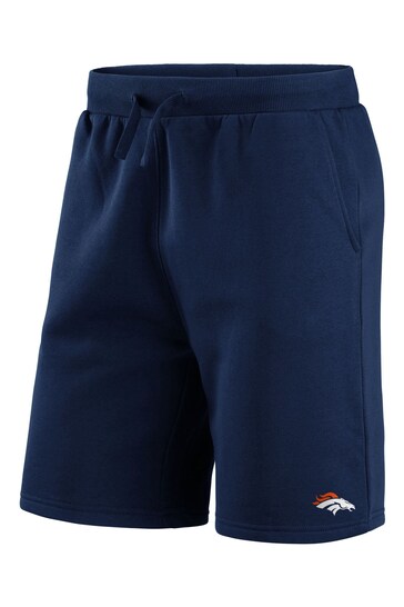Fanatics Blue NFL Denver Broncos Primary Logo Graphic Fleece Shorts