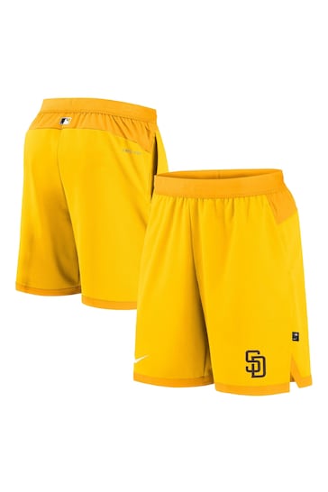 Fanatics Yellow MLB San Diego Padres Authentic Collection Flex Vent Shorts