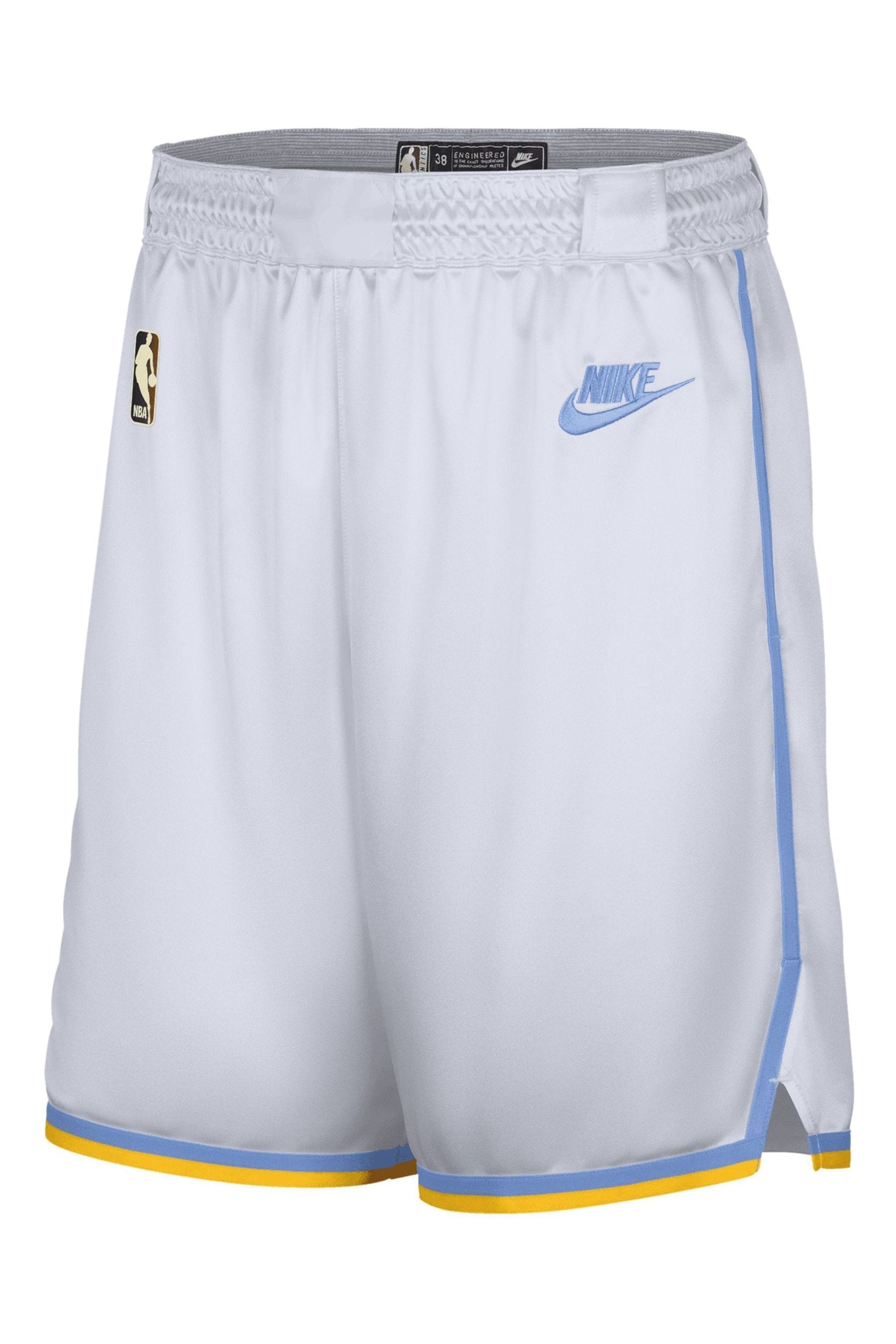 White lakers shorts store