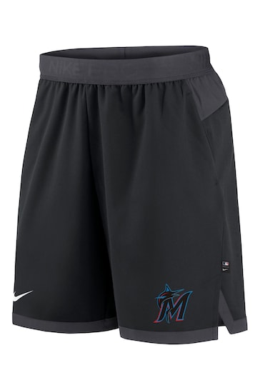 Fanatics MLB Miamiins Authentic Collection Flex Vent Black Shorts