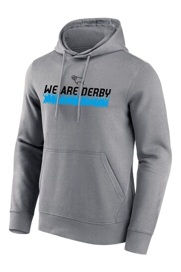 Fanatics Grey Derby County We Are Derby Sport Graphic Hoodie Unisex