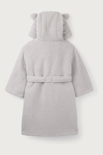 The White Company Grey Teddy Snuggle Robe