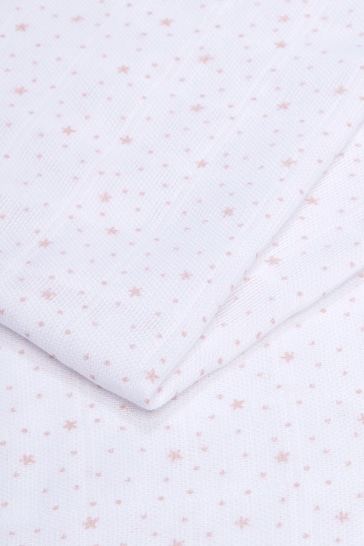 The White Company Pink Organic Cotton Sea Animal Muslins 2 Pack